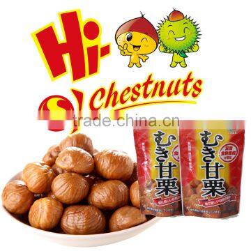 Vacuum Packed Roasted Chestnut Kernel Snacks For Sale