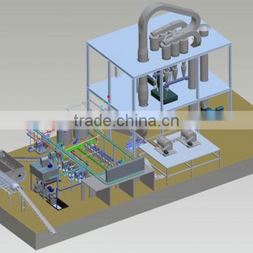 cassava starch processing machine