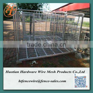 large iron dog kennel