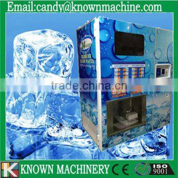 Outdoor ice vending machine for sale with 140kg/day ice capacity with IC card and coins