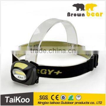 2016 High quality COB 90lm + 3 LED head lamp HL1222