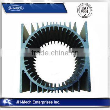 Round OEM aluminum extruded heat sink for street light