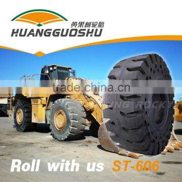 Solid rubber wheel loader tires 14.00-20 326 kgs