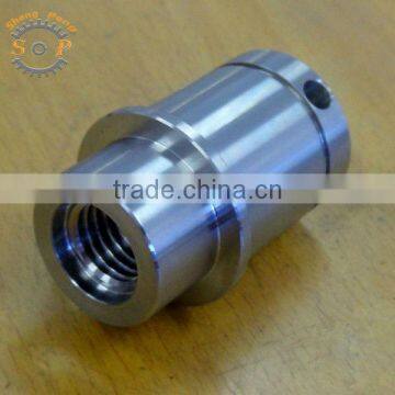 High precision aluminum 6061 cnc lathe turning parts with black anodize manufacturing in Shenzhen
