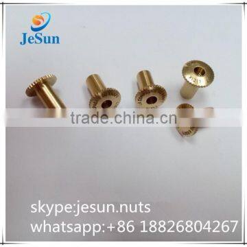 China Supplier Hardware Manufacturing Brass Male and Female Screw With Logo photo-4