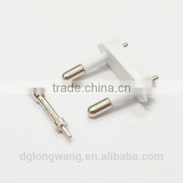 VDE iphone charger hollow pin insert for 2 pin connectors with pin plug