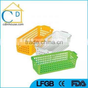 Colorful Small Storage Plastic Baskets With Hook photo-5
