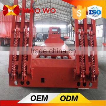 3 Axles Platform Lowbed Semi Trailer for Sale photo-3