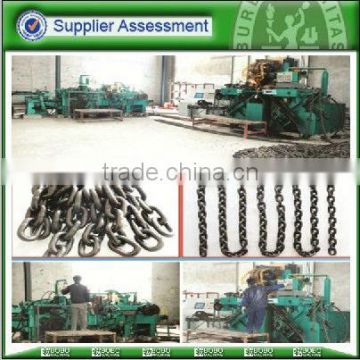 Production line for chain making machine