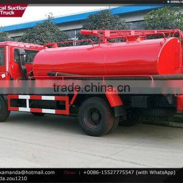 4*2 170hp 7000-8000 Liters Fecal Suction Truck Dongfeng Vacuum Truck 8m3