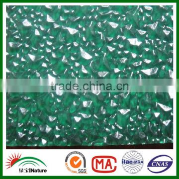 Decoration board 3mm Big embossed polycarbonate sheet. Shopping Diamond PC sheet online. Siding panel Embossed Solid PC sheet.