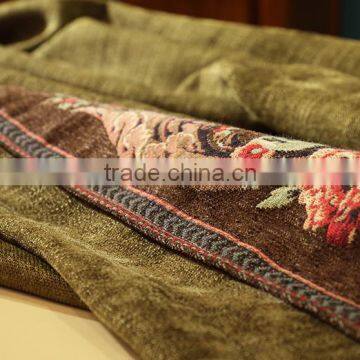 European Antique Pastoral Soft Jacquard Chenille Study Room Blackout Window Curtain photo-5