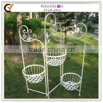 Powerlon Wrought Iron Metal Flower Pot Stand