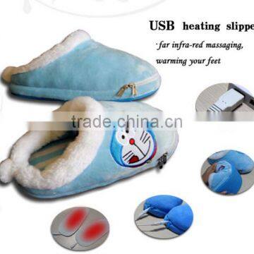 Newest Fashion Heated Slippers USB Warmer Shoes Electric USB Warm Slippers For Wholesale photo-2