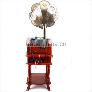 Hot High Quality Classic Wooden Radio Gramophone Luxury Retro Vinyl Phonograph Record Player Wooden Radio Gramophone photo-5