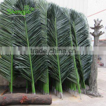 SJLJ013781 Guangzhou factory direct selling artificial foliage leaves high simulation artificial palm tree leaves