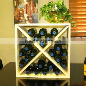 Wine Bottle shelf/Wine Rack Storage Cube in Pine