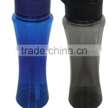 700ml tritan BPA free water bottle/food safe plastic drink bottle with straw