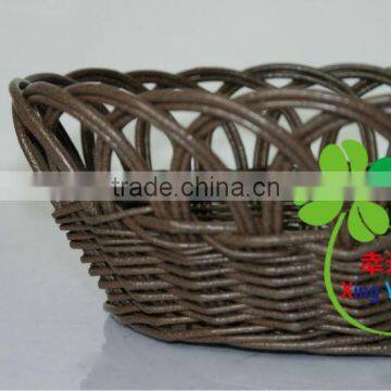 Factory Recycled Plastic Woven Fruit Basket photo-5