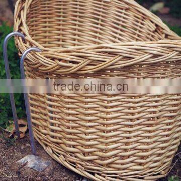 Handmade Removable Cheap Wicker Bike Basket photo-4