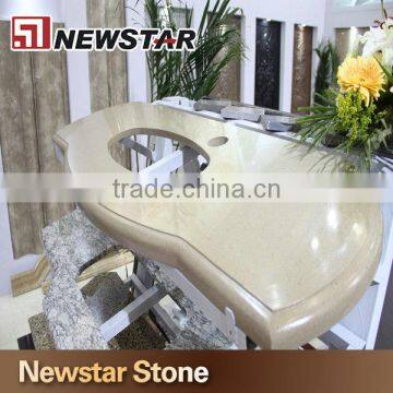 Custom irregularity design marble vanity top