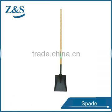 Wooden handle spade