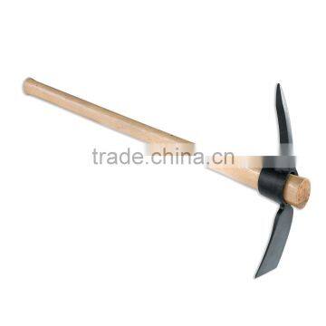 Garden Used Steel Pickaxe With Wooden Handle photo-2