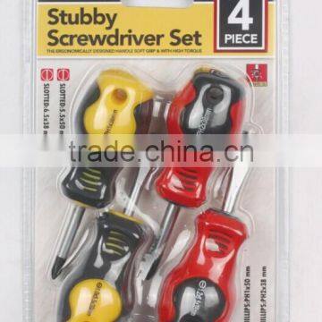 4pc stubby screwdriver set