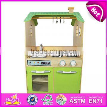 2017 New Design Grand Double Sided Wooden Kids Kitchen Play Set W10C261 photo-3