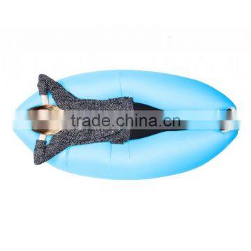 Convenient Outdoor Inflatable Lounger Hangout Nylon Fabric Sleeping Compression Air Bag