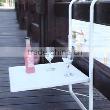 Adjustable Height Folding Balcony Hanging Table