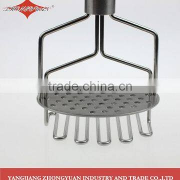 High Quality Stainless Steel Potato Masher With Rubber Handle photo-4