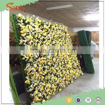 Wedding Artificial Flower Wall Silk Flower Wall Decoration photo-2