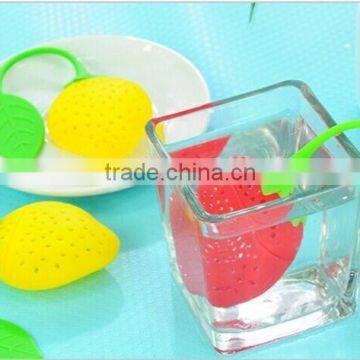 Hot Selling Silicone FDA Standard Tea Infuser Strawberry Tea Strainer photo-5