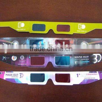 Customized logo paper 3D glasses