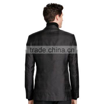 High Quality Business Casual Men Suits Formal Blazer Neck Designs photo-3