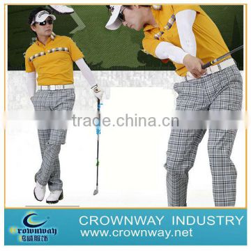 Golf Mens Plaid Tech Pant Check Golf Trousers