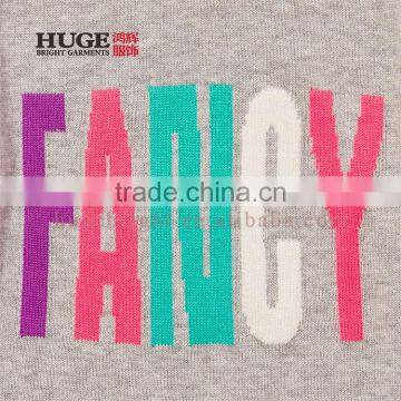 Graphic Design At Front Pullover Knitted Sweaters For Kids photo-2