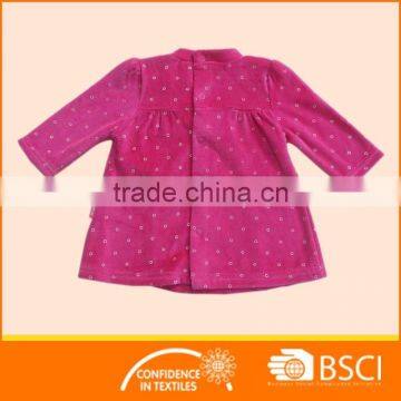 New Style Cartoon Printed Bowknote Cotton Baby Girl Dress photo-2