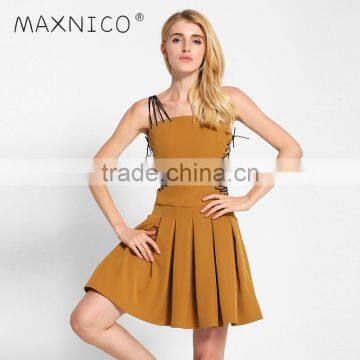 Maxnegio Sexy Club Pleat Lace up Prom Dress photo-2