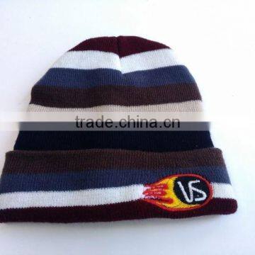 100% Acrylic Fashion Embroidery Beanie Hat photo-3