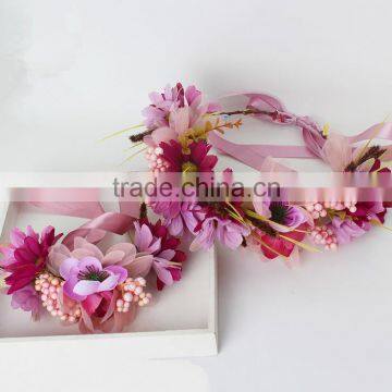Baby Vintage Headband Flower Feather Pad Prop Christmas Hair Accessories photo-5