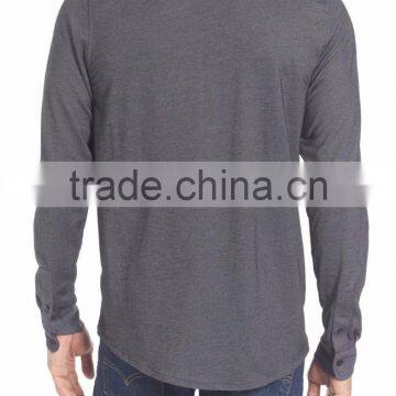 Solid Grey Men's Anti-wrinkle Horse Riding Shirt Made by Top Designers photo-2