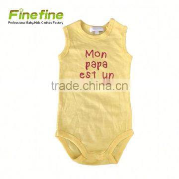 Eco Bamboo Clothes Cotton Plain Color Baby Rompers Set photo-2