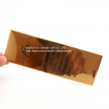 Custom Gold Engraved Metal Self Adhesive Nameplate With Logo photo-5
