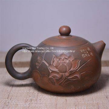 Customizable Lotus Aroma Design Modern Pottery Ceramic Tea Pot As Present