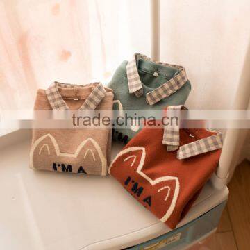 S66055A Cartoon Children Sweater Baby Clothing Baby Girl Boys Fox Long Sleeve Sweater photo-2