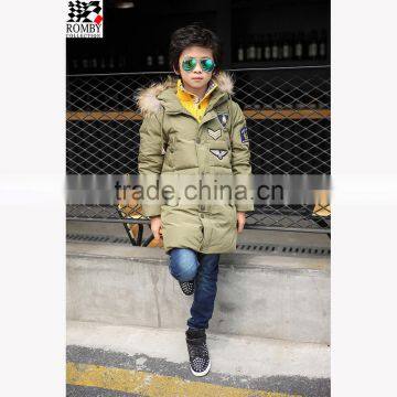 Boys Clothes Down Jacket Long Coat