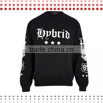 Wholesale plain black design your own hoodie