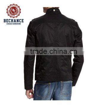 PQ291 Black Nylon Windbreaker Jacket